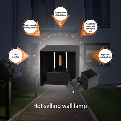 Popular Outdoor Solar Wall Light for Exterior Wall Waterproof 4W/6W/8W/10W CRI 80