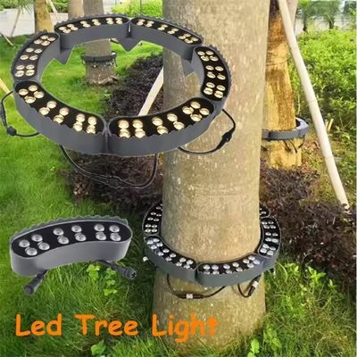 Light Up Your Parks with Soft Warm White LED Spot Light Outdoor Solar Hug Tree Light