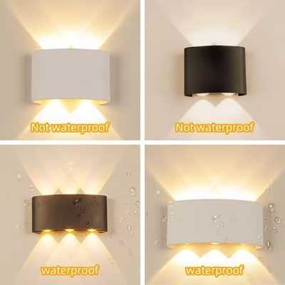 Residential Outdoor Lighting Solution Aluminum Wall Light with Solar Power Supply