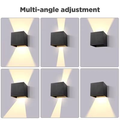 Residential Outdoor Lighting Solution Aluminum Wall Light with Solar Power Supply