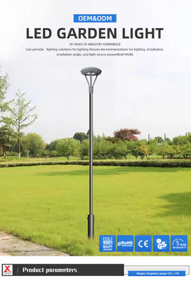 50W LED Post Top Lamp for Europe Type Villa Garden with 3/5 and 4000K Color Temperature