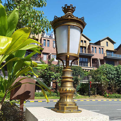 Outdoor European Antique Garden Lights Decorative Power Street Lamp Lighting Road Waterproof Modern Poles Led Solar Street Light